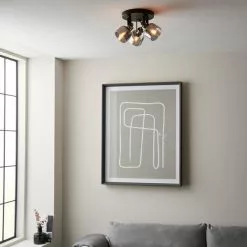 Dunelm Palazzo 3 Light Smoked Glass Spotlight -DUNEL House Shop 30754813 alt02