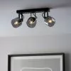 Dunelm Palazzo 3 Light Smoked Glass Spotlight Bar