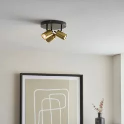 Dunelm Carter 3 Light Gold Spotlight -DUNEL House Shop 30754821 alt02