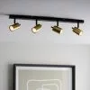 Dunelm Carter 4 Light Gold Spotlight Bar -DUNEL House Shop 30754822
