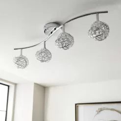 Dunelm Cecillie 4 Light Spotlight Bar 9 Dunelm Cecillie 4 Light Spotlight Bar -DUNEL House Shop 30754828 alt01