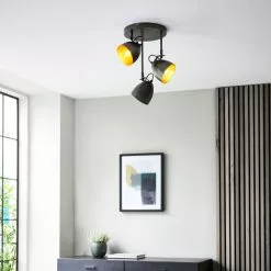 Dunelm Rolton 3 Light Gunmetal Spotlight -DUNEL House Shop 30754830 alt02