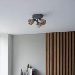 Dunelm Ohio 3 Light Grey Spotlight -DUNEL House Shop 30754832 alt03