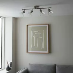 Dunelm Delavin 4 Light Satin Nickel Spotlight Bar -DUNEL House Shop 30754843 alt03