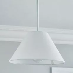 Dunelm Luna Conical Ivory Shade 25cm -DUNEL House Shop 30755333 alt01