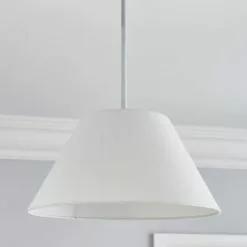 Dunelm Luna Conical White Shade 35cm -DUNEL House Shop 30755334 alt01