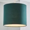 Dunelm Ava Bottle Green Drum Shade 20cm -DUNEL House Shop 30755336