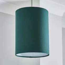 Dunelm Ava 15cm Bottle Green Cylinder Shade -DUNEL House Shop 30755337 alt01