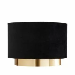 Dunelm Nesa Gold Black Velvet 2 Tier Shade -DUNEL House Shop 30755587 alt05