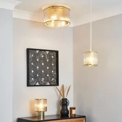 Dunelm Kruze Glass Easy Fit Pendant -DUNEL House Shop 30755589 alt06