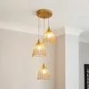 Elements Jaula Gold 3 Light Cluster Ceiling Fitting -DUNEL House Shop 30755628