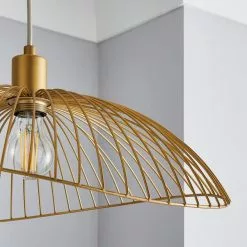 Elements Jaula Gold 1 Light Ceiling Fitting -DUNEL House Shop 30755632 alt02