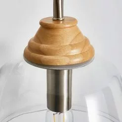 Churchgate Croxton Wood Glass Wall Light -DUNEL House Shop 30755689 alt02