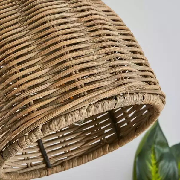 Churchgate Cotes Rattan Plug In Wall Light 5 Churchgate Cotes Rattan Plug In Wall Light - Image 3