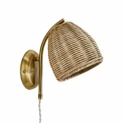 Churchgate Cotes Rattan Plug In Wall Light 12 Churchgate Cotes Rattan Plug In Wall Light -DUNEL House Shop 30755741 alt05