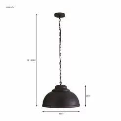 Dunelm Galley Antique Bronze Ceiling Fitting 40cm -DUNEL House Shop 30755747 alt07