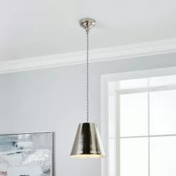 Dorma Bedford Nickel 1 Light Ceiling Fitting