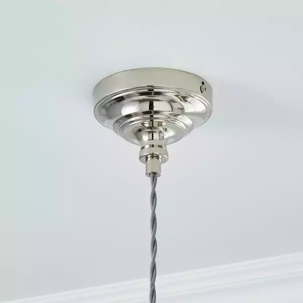 Dorma Bedford Nickel 1 Light Ceiling Fitting 6 Dorma Bedford Nickel 1 Light Ceiling Fitting - Image 4
