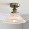 Dunelm Logan Glass 1 Light Satin Nickel Semi Flush Fitting 1 Dunelm Logan Glass 1 Light Satin Nickel Semi Flush Fitting -DUNEL House Shop 30755756