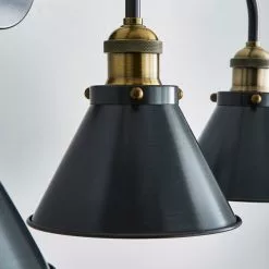 Dunelm Logan Grey 3 Light Wall Light 10 Dunelm Logan Grey 3 Light Wall Light -DUNEL House Shop 30755760 alt02