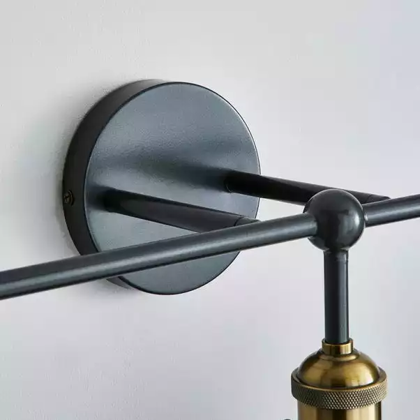 Dunelm Logan Grey 3 Light Wall Light 6 Dunelm Logan Grey 3 Light Wall Light - Image 4