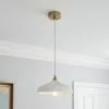 Dorma Ribbed Porcelain 1 Light Ceiling Fitting -DUNEL House Shop 30755762