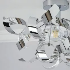Dunelm Iris Semi Flush Ceiling Fitting -DUNEL House Shop 30755764 alt02