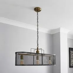 Dunelm Kalix 3 Light Diner Ceiling Fitting -DUNEL House Shop 30755771 alt01