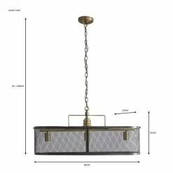 Dunelm Kalix 3 Light Diner Ceiling Fitting -DUNEL House Shop 30755771 alt07