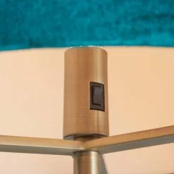 Vogue Lighting Vogue Balaton 1 Light Green Velvet Floor Lamp -DUNEL House Shop 30755829 alt04