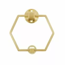 Dunelm Hexagon Brushed Gold Door Knocker 7 Dunelm Hexagon Brushed Gold Door Knocker -DUNEL House Shop 30756554 alt02
