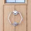 Dunelm Hexagon Brushed Chrome Door Knocker -DUNEL House Shop 30756555