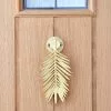 Dunelm Palm Leaf Brushed Gold Door Knocker 1 Dunelm Palm Leaf Brushed Gold Door Knocker -DUNEL House Shop 30756556