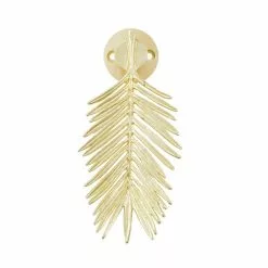Dunelm Palm Leaf Brushed Gold Door Knocker -DUNEL House Shop 30756556 alt02
