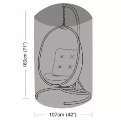 Worth Gardening Single Hanging Egg Chair Cover -DUNEL House Shop 30763315 alt07