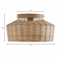 Dunelm Ohio 1 Light Flush Ceiling Fitting -DUNEL House Shop 30766150 alt07