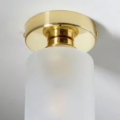 Dunelm Fryer Bathroom 1 Light Flush Ceiling Gold -DUNEL House Shop 30766172 alt04