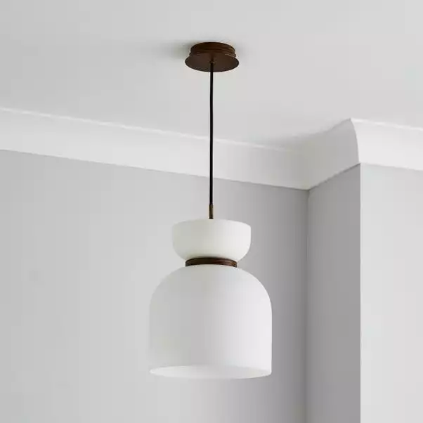 Dunelm Tien Walnut 1 Light Pendant Ceiling Fitting 4 Dunelm Tien Walnut 1 Light Pendant Ceiling Fitting - Image 2