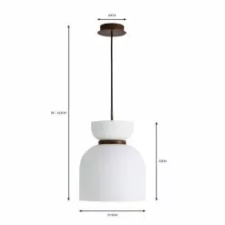 Dunelm Tien Walnut 1 Light Pendant Ceiling Fitting 13 Dunelm Tien Walnut 1 Light Pendant Ceiling Fitting -DUNEL House Shop 30766176 alt07