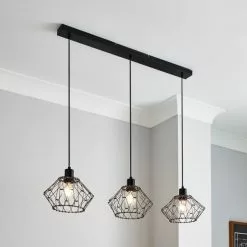 Dunelm Frances 3 Light Diner Ceiling Fitting