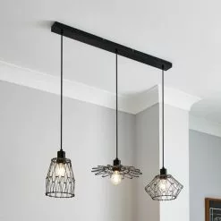 Dunelm Frances 3 Light Diner Ceiling Fitting -DUNEL House Shop 30766182 alt06