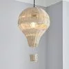 Dunelm Hot Air Balloon Rattan Easy Fit Pendant -DUNEL House Shop 30766260