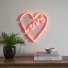 Dunelm Love Heart Neon Sign -DUNEL House Shop 30767721