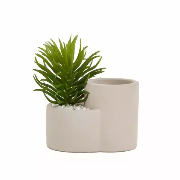 Dunelm Concrete Planter And Pen Pot 4 Dunelm Concrete Planter And Pen Pot - Image 2