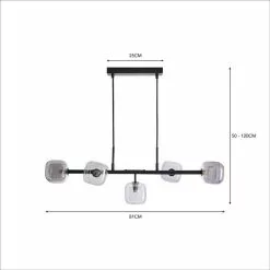Elements Tollose 5 Light Ceiling Fitting -DUNEL House Shop 30768637 alt07