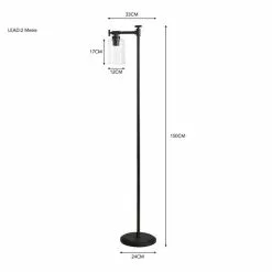 Dunelm Bates 1 Light Industrial Floor Lamp -DUNEL House Shop 30768640 alt07