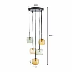 Elements Tollose 5 Light Cluster Ceiling Fitting -DUNEL House Shop 30768645 alt07