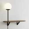 Elements Visby Shelf Wall Light Walnut