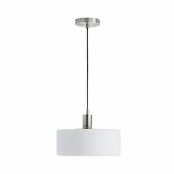 Dunelm Amelie Opal Satin Nickel Glass Light Ceiling Fitting -DUNEL House Shop 30768663 alt05