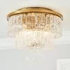Dunelm Mankai Textured Glass Flush Ceiling Fitting -DUNEL House Shop 30769296